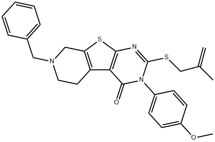 7-benzyl-3-(4-methoxyphenyl)-2-[(2-methyl-2-propenyl)sulfanyl]-5,6,7,8-tetrahydropyrido[4',3':4,5]thieno[2,3-d]pyrimidin-4(3H)-one|