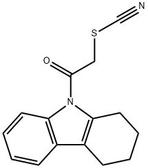 2-oxo-2-(1,2,3,4-tetrahydro-9H-carbazol-9-yl)ethyl thiocyanate Struktur