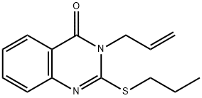 3-allyl-2-(propylsulfanyl)-4(3H)-quinazolinone Structure