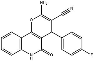 2-amino-4-(4-fluorophenyl)-5-oxo-5,6-dihydro-4H-pyrano[3,2-c]quinoline-3-carbonitrile|