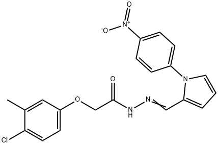2-(4-chloro-3-methylphenoxy)-N'-[(1-{4-nitrophenyl}-1H-pyrrol-2-yl)methylene]acetohydrazide|