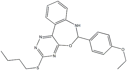 352663-86-6 3-(butylsulfanyl)-6-(4-ethoxyphenyl)-6,7-dihydro[1,2,4]triazino[5,6-d][3,1]benzoxazepine