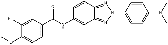 3-bromo-N-{2-[4-(dimethylamino)phenyl]-2H-1,2,3-benzotriazol-5-yl}-4-methoxybenzamide Structure