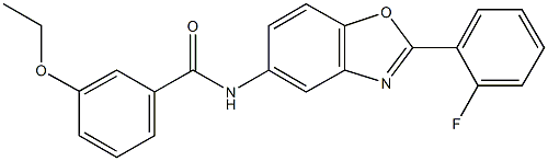 3-ethoxy-N-[2-(2-fluorophenyl)-1,3-benzoxazol-5-yl]benzamide|