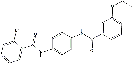 2-bromo-N-{4-[(3-ethoxybenzoyl)amino]phenyl}benzamide,352666-21-8,结构式