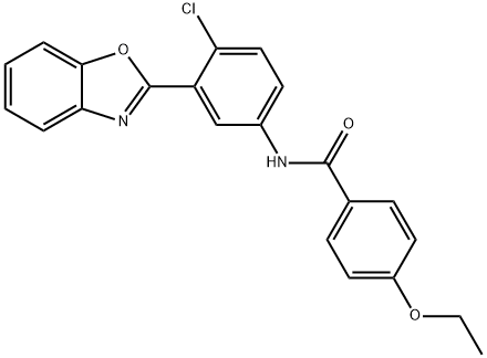 352666-38-7 N-[3-(1,3-benzoxazol-2-yl)-4-chlorophenyl]-4-ethoxybenzamide