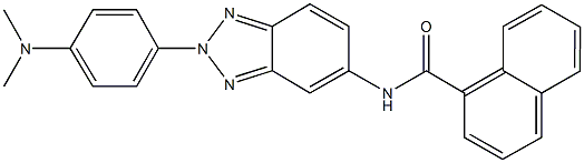 N-{2-[4-(dimethylamino)phenyl]-2H-1,2,3-benzotriazol-5-yl}-1-naphthamide|