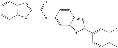 N-[2-(3,4-dimethylphenyl)-2H-1,2,3-benzotriazol-5-yl]-1-benzofuran-2-carboxamide Struktur