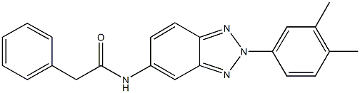 N-[2-(3,4-dimethylphenyl)-2H-1,2,3-benzotriazol-5-yl]-2-phenylacetamide Structure