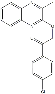 1-(4-chlorophenyl)-2-[(3-methyl-2-quinoxalinyl)oxy]ethanone|