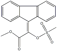 methyl 9H-fluoren-9-ylidene[(methylsulfonyl)oxy]acetate,352667-89-1,结构式