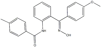 N-{2-[(hydroxyimino)(4-methoxyphenyl)methyl]phenyl}-4-methylbenzamide Structure