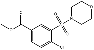 4-氯-3-(吗啉-4-磺酰基)苯甲酸甲酯,352668-16-7,结构式