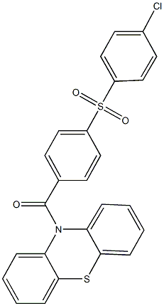 352671-16-0 10-{4-[(4-chlorophenyl)sulfonyl]benzoyl}-10H-phenothiazine