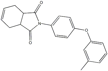 2-[4-(3-methylphenoxy)phenyl]-3a,4,7,7a-tetrahydro-1H-isoindole-1,3(2H)-dione Structure