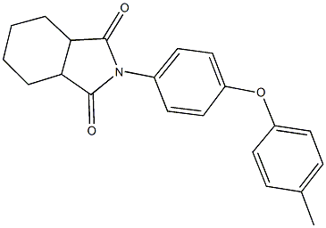 2-[4-(4-methylphenoxy)phenyl]hexahydro-1H-isoindole-1,3(2H)-dione 化学構造式