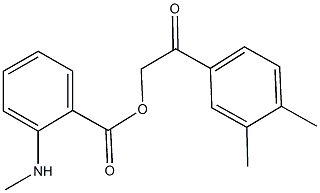 352671-97-7 2-(3,4-dimethylphenyl)-2-oxoethyl 2-(methylamino)benzoate