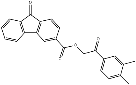 352672-02-7 2-(3,4-dimethylphenyl)-2-oxoethyl 9-oxo-9H-fluorene-3-carboxylate