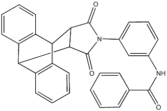 N-[3-(16,18-dioxo-17-azapentacyclo[6.6.5.0~2,7~.0~9,14~.0~15,19~]nonadeca-2,4,6,9,11,13-hexaen-17-yl)phenyl]benzamide Structure