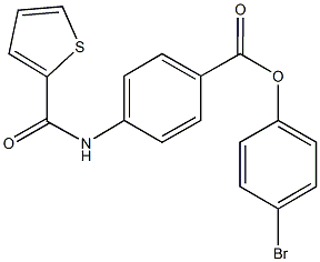 4-bromophenyl 4-[(2-thienylcarbonyl)amino]benzoate Struktur