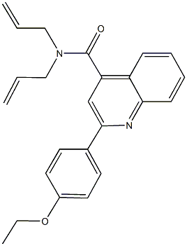 N,N-diallyl-2-(4-ethoxyphenyl)-4-quinolinecarboxamide Structure