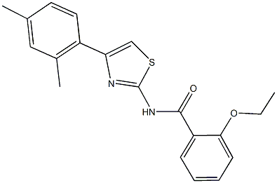 N-[4-(2,4-dimethylphenyl)-1,3-thiazol-2-yl]-2-ethoxybenzamide Struktur