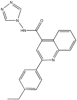 2-(4-ethylphenyl)-N-(4H-1,2,4-triazol-4-yl)-4-quinolinecarboxamide Structure