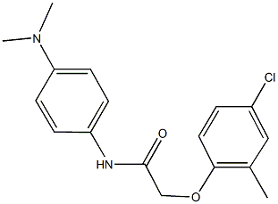 2-(4-chloro-2-methylphenoxy)-N-[4-(dimethylamino)phenyl]acetamide,352677-71-5,结构式