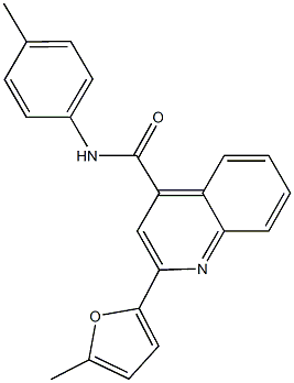 2-(5-methyl-2-furyl)-N-(4-methylphenyl)-4-quinolinecarboxamide,352678-69-4,结构式