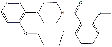 1-(2,6-dimethoxybenzoyl)-4-(2-ethoxyphenyl)piperazine Structure