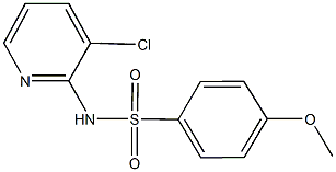 N-(3-chloro-2-pyridinyl)-4-methoxybenzenesulfonamide Struktur