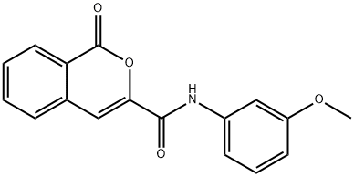 N-(3-methoxyphenyl)-1-oxo-1H-isochromene-3-carboxamide Structure