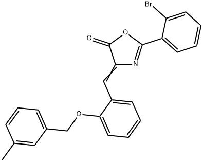 2-(2-bromophenyl)-4-{2-[(3-methylbenzyl)oxy]benzylidene}-1,3-oxazol-5(4H)-one|