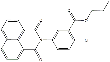 propyl 2-chloro-5-(1,3-dioxo-1H-benzo[de]isoquinolin-2(3H)-yl)benzoate 结构式