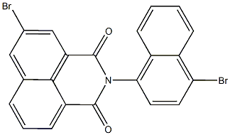 5-bromo-2-(4-bromo-1-naphthyl)-1H-benzo[de]isoquinoline-1,3(2H)-dione Structure