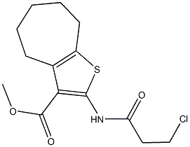 352684-15-2 methyl 2-[(3-chloropropanoyl)amino]-5,6,7,8-tetrahydro-4H-cyclohepta[b]thiophene-3-carboxylate