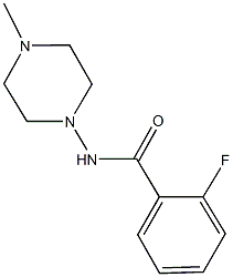 2-fluoro-N-(4-methyl-1-piperazinyl)benzamide,352684-83-4,结构式