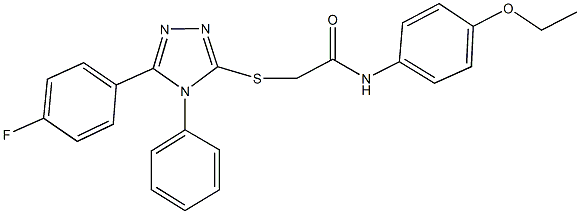 352685-92-8 N-(4-ethoxyphenyl)-2-{[5-(4-fluorophenyl)-4-phenyl-4H-1,2,4-triazol-3-yl]sulfanyl}acetamide