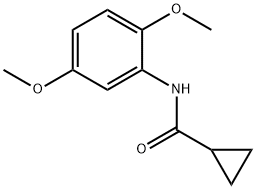 N-(2,5-dimethoxyphenyl)cyclopropanecarboxamide 结构式