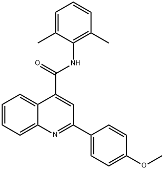 N-(2,6-dimethylphenyl)-2-(4-methoxyphenyl)-4-quinolinecarboxamide Structure