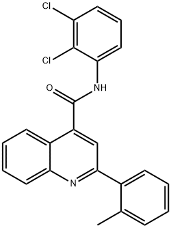 N-(2,3-dichlorophenyl)-2-(2-methylphenyl)-4-quinolinecarboxamide Structure