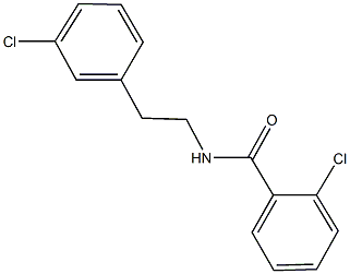 2-chloro-N-[2-(3-chlorophenyl)ethyl]benzamide 结构式