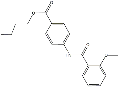 butyl 4-[(2-methoxybenzoyl)amino]benzoate Struktur