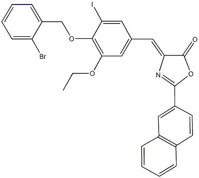 352689-42-0 4-{4-[(2-bromobenzyl)oxy]-3-ethoxy-5-iodobenzylidene}-2-(2-naphthyl)-1,3-oxazol-5(4H)-one