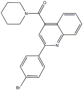 2-(4-bromophenyl)-4-(1-piperidinylcarbonyl)quinoline|