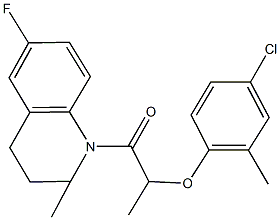 352691-06-6 1-[2-(4-chloro-2-methylphenoxy)propanoyl]-6-fluoro-2-methyl-1,2,3,4-tetrahydroquinoline
