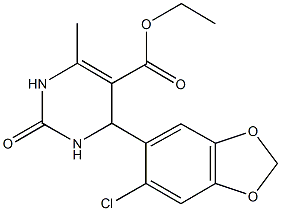 ethyl 4-(6-chloro-1,3-benzodioxol-5-yl)-6-methyl-2-oxo-1,2,3,4-tetrahydro-5-pyrimidinecarboxylate|