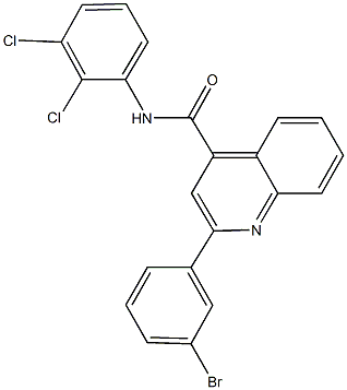 2-(3-bromophenyl)-N-(2,3-dichlorophenyl)-4-quinolinecarboxamide,352691-51-1,结构式