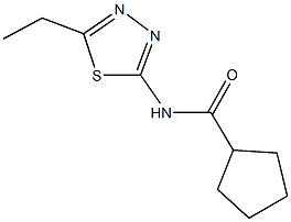 N-(5-ethyl-1,3,4-thiadiazol-2-yl)cyclopentanecarboxamide Structure