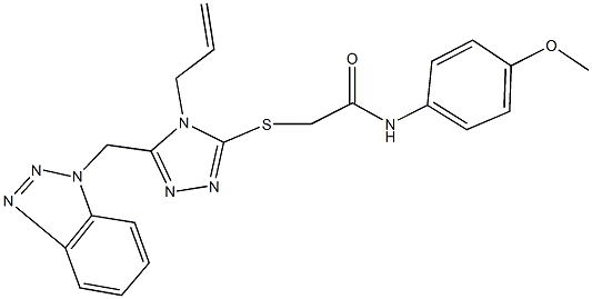 352693-90-4 2-{[4-allyl-5-(1H-1,2,3-benzotriazol-1-ylmethyl)-4H-1,2,4-triazol-3-yl]sulfanyl}-N-(4-methoxyphenyl)acetamide
